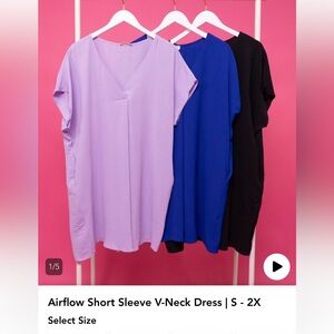 Zenana airflow dress in Lilac